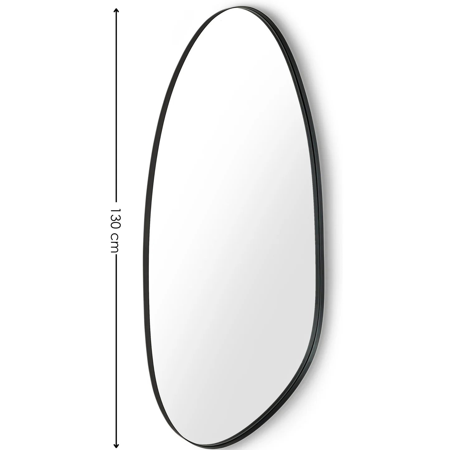 Marino Organic Shaped Black Wall Mirror